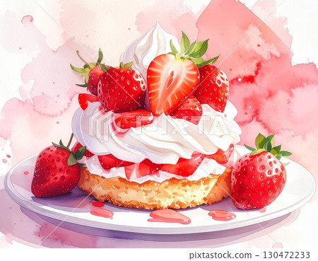 cake, strawberry, strawberries 130472233