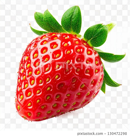 Strawberries with leaves 130472298