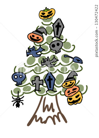 Halloween tree 130472422