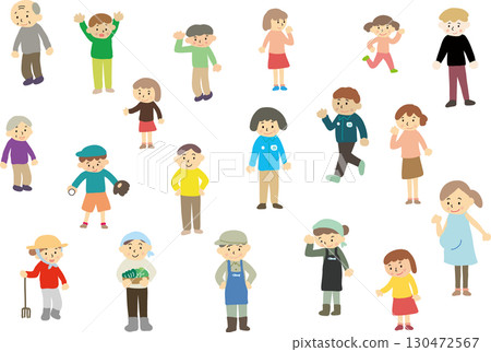 People in the city 130472567