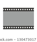 簡單的灰色電影圖示、復古照片和視訊影像 130473017