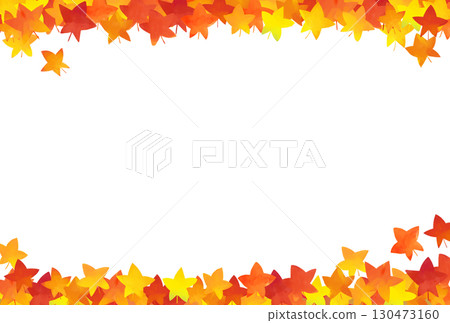 Watercolor autumn leaves frame Watercolor autumn leaves frame 130473160