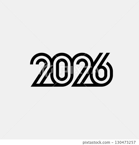 Happy New Year 2026 and Merry Christmas. Logo. Happy New Year 2026 and Merry Christmas. Logo. 130473257