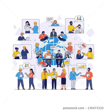 Business team having a meeting Business team having a meeting 130473320