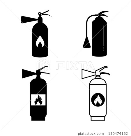 fire extinguisher icon 130474162