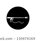 Pressure washing gun icon 130474169