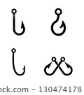 fishing hook icon 130474178