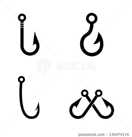 fishing hook icon 130474178