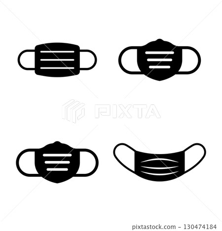 health mask element icon health mask element icon 130474184