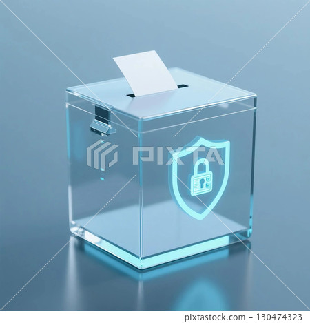Digital voting and online election security concept 130474323
