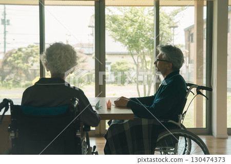 Residents of elderly care facilities 130474373