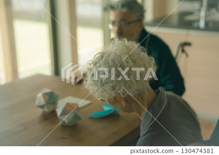 Residents of elderly care facilities 130474381