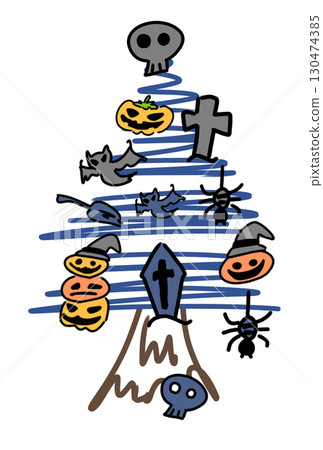 Halloween tree 130474385