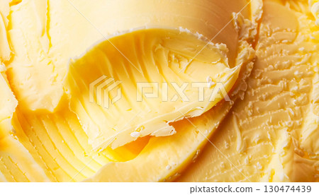 macro photo of butter texture 130474439