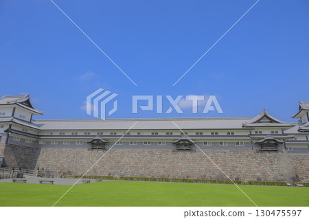 Kanazawa Castle Clear Weather Material Kanazawa Castle Clear Weather Material 130475597