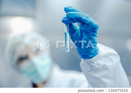 Pharmaceutical scientist team working research and study new medical formula in laboratory work 130475910