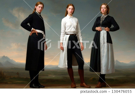 Ai. The photo finding the balance between genders Ai. The photo finding the balance between genders 130476055