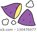 Illustration of roasted sweet potato 130476077