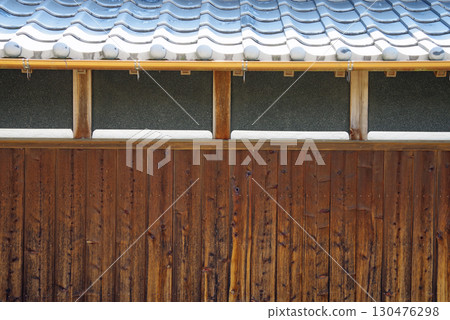 傳統田園風光：古民宅的瓦頂（三重縣龜山市安坂山町坂本地區） 130476298