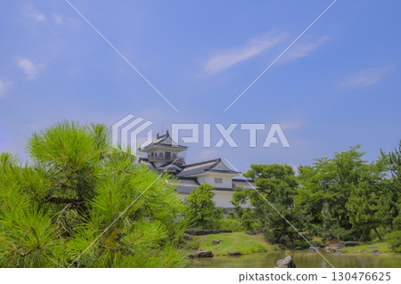 Toyama Castle high-resolution background material Toyama Castle high-resolution background material 130476625