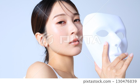 Woman with a mask Beauty image 130476839