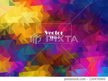 abstract vector digital multicolored the image is stylized from triangles abstract vector digital multicolored the image is stylized from triangles 130476900