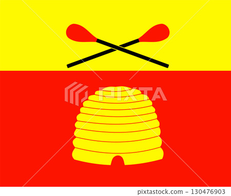 Flag Lessebo vapen Flag Lessebo vapen 130476903