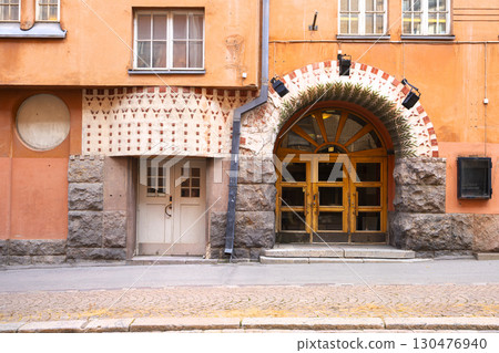 Typical old palace in Helsinki, Finland 130476940