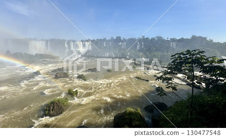 Pier and river view towards Devil's Throat Pier and river view towards Devil's Throat 130477548