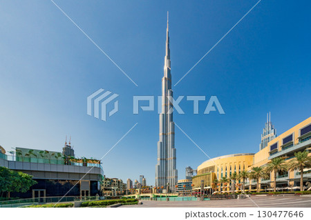 杜拜購物中心和哈利法塔 130477646