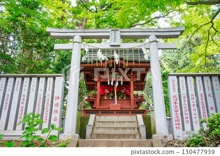 高尾山、高尾山藥王院、富士淺間社、高尾山不動堂後面 高尾山、高尾山藥王院、富士淺間社、高尾山不動堂後面 130477939