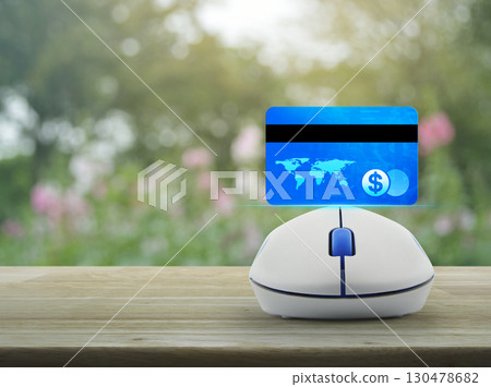 Online e-payment concept, Elements of this image furnished by NASA 130478682