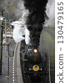 Locomotive that emits smoke 130479165