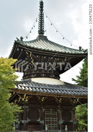 Summer at Seiryoji Temple Tahoto Pagoda (Ukyo Ward, Kyoto City) 130479220