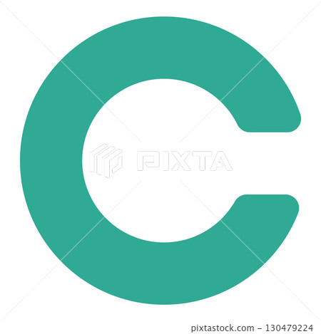 C mark illustration, eye test style design (Landolt ring) C mark illustration, eye test style design (Landolt ring) 130479224