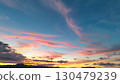 Colorful sunset magic hour 130479239