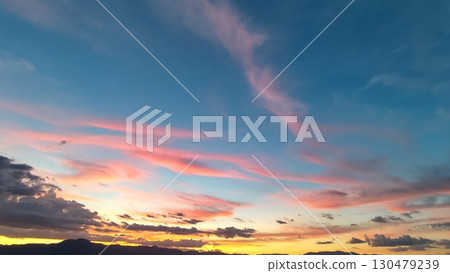 Colorful sunset magic hour Colorful sunset magic hour 130479239