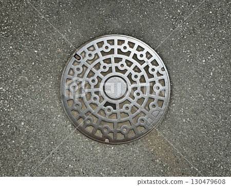 manhole, metal, sewer, road, sidewalk manhole, metal, sewer, road, sidewalk 130479608