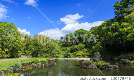 駿河城紅葉山庭園的夏天 130479746