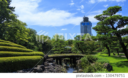 Summer at Momijiyama Garden at Suruga Castle 130479751
