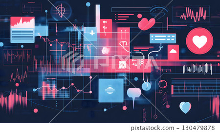 Illustration of economic policy affecting healthcare 130479878