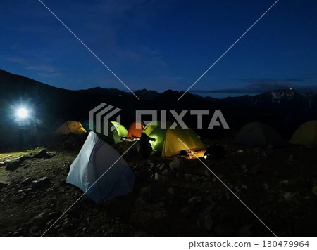 Night campsite Night campsite 130479964