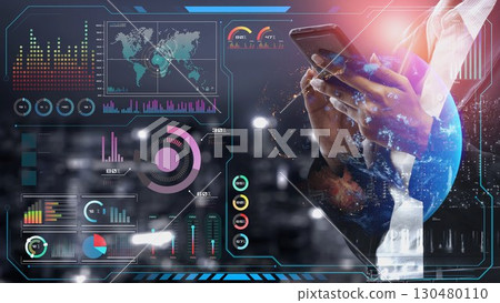 Global network connection interface show worldwide digital communication Thunk Global network connection interface show worldwide digital communication Thunk 130480110