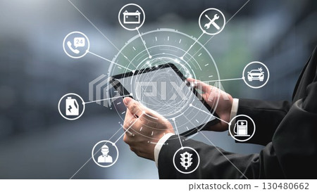 Car services and insurance solutions for vehicle protection Spire 130480662