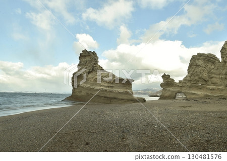 Otobe's strange rock formations evoke thoughts of foreign lands 130481576