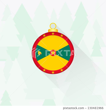 Grenada National Flag Christmas Decoration. 130481966