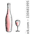 Wine and glass 130481995