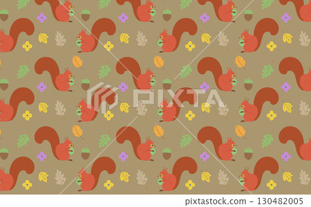 squirrel background illustration 130482005