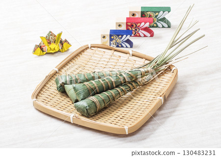 籃子裡的魚捲，男孩節，兒童節，圖像素材 130483231