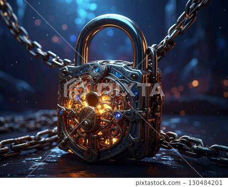 精美裝飾的掛鎖 精美裝飾的掛鎖 130484201